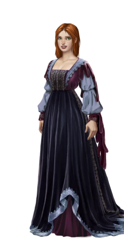 Nobleman's outfit for attending jousts blackF.png