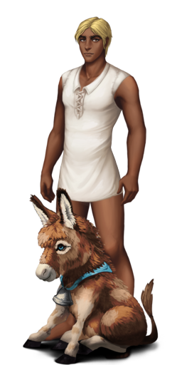 Belled cafe au lait baby donkeyM.png
