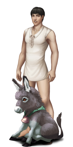 Belled mouse-grey baby donkeyM.png