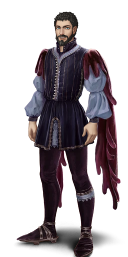 Nobleman's outfit for attending jousts blackM.png
